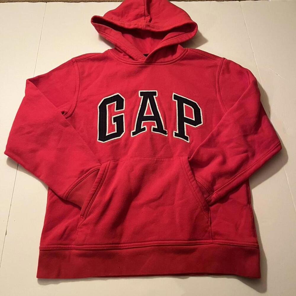 Gap Graphic Sweatshirt, Red and Black, Women’s Small